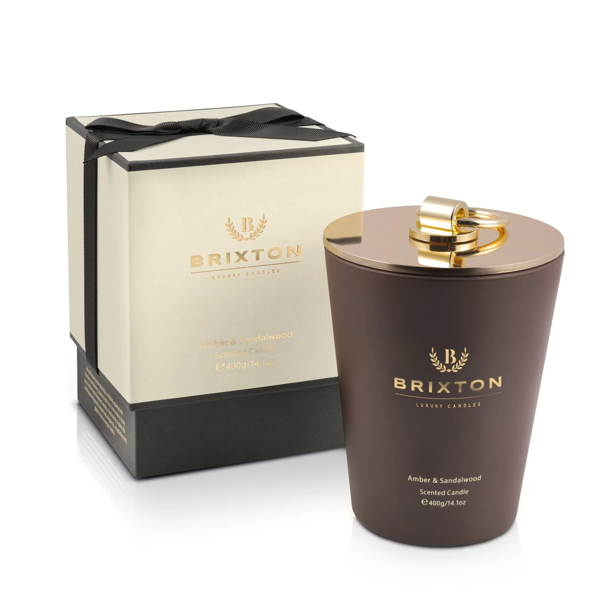 Świeca zapachowa w szkle 400g Amber & Sandalwood