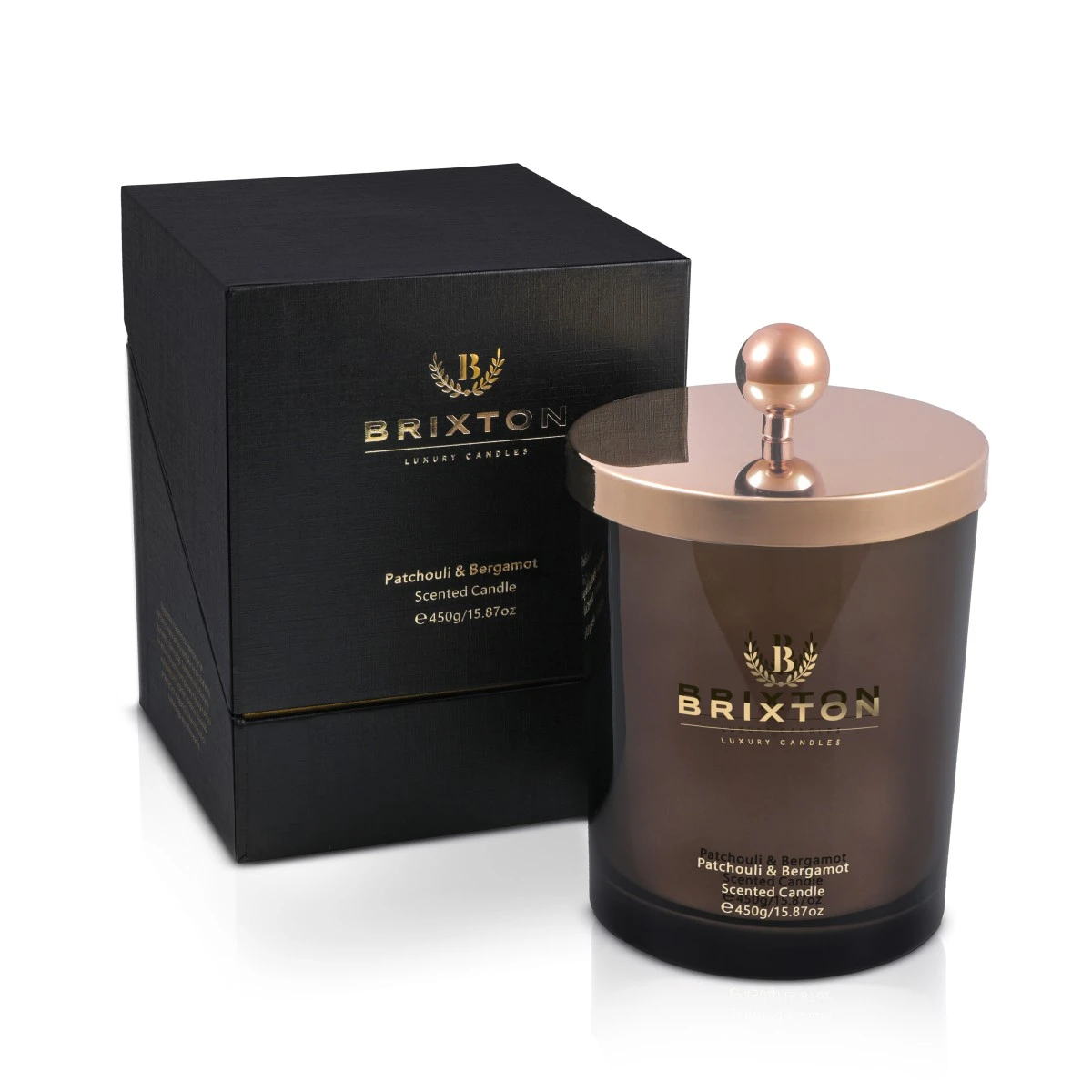 Świeca zapachowa w szkle 450g Patchouli & Bergamot